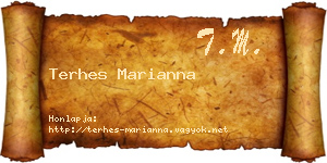 Terhes Marianna névjegykártya